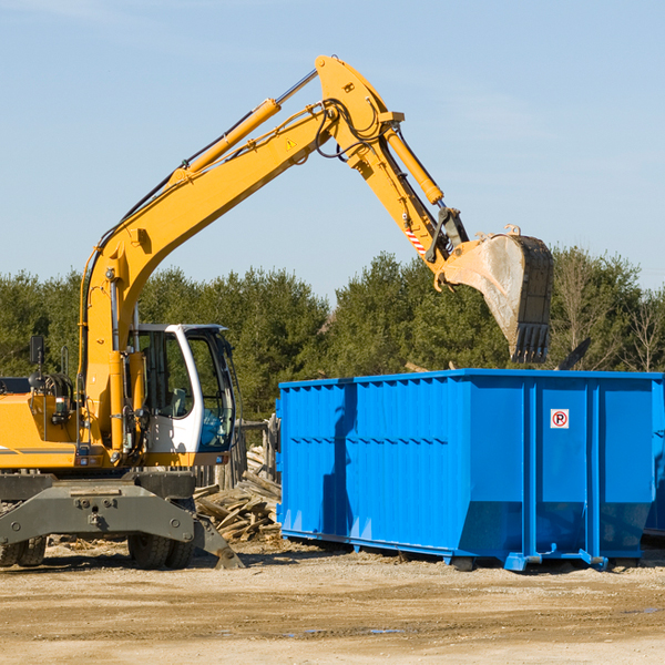 can i choose the location where the residential dumpster will be placed in Marion WI